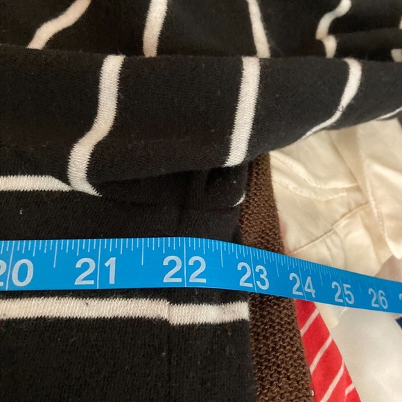 J. Crew Shirt Womens Sz M Striped Cotton Diagonal Collar Buttons Cozy Knit - Picture 7 of 8